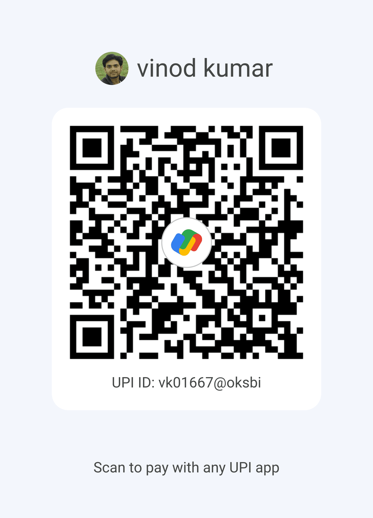 Scan UPI QR Code to Donate