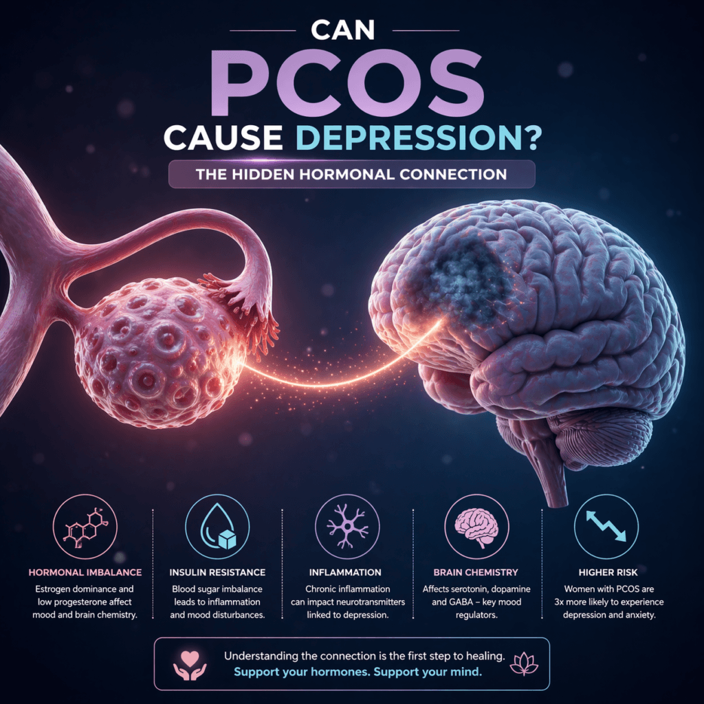 Can PCOS cause depression hormonal connection between ovary and brain