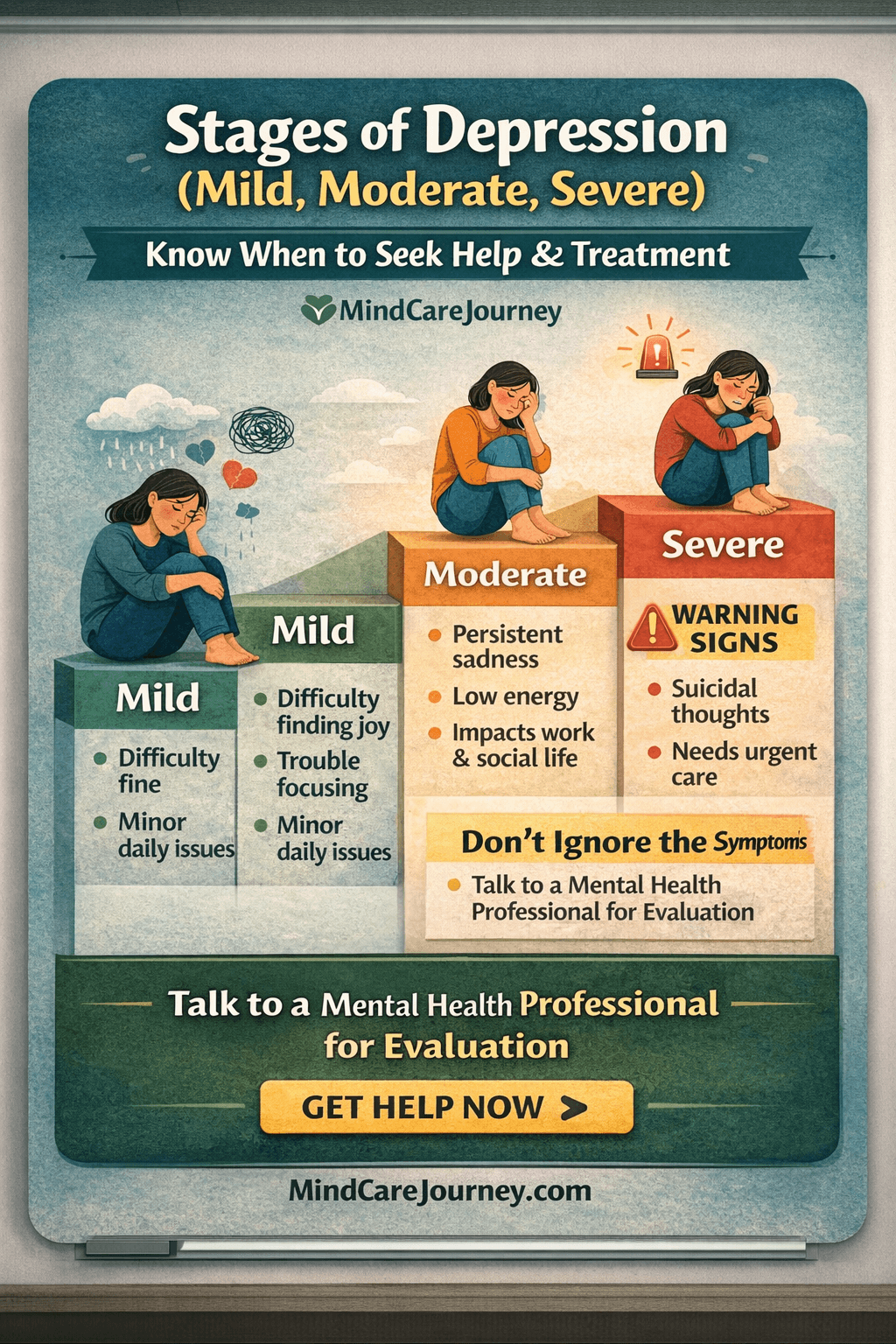 Stages of Depression: Mild, Moderate, Severe